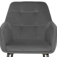 Scaun de bucătărie Fabrik Home UGO NEW Velvet/ Gray Black photo 5
