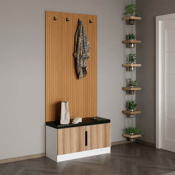 Dulap pentru antreu Trendy Noe PAL melaminat / Nuc photo 5