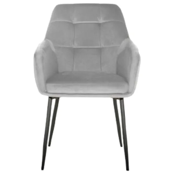 Scaun de bucătărie Fabrik Home UGO NEW Velvet/ Light Gray Black photo 3