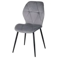 Scaun de bucătărie Fabrik Home Ken Velvet/ Light Gray Black photo 3