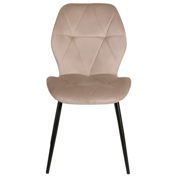 Scaun de bucătărie Fabrik Home Ken Velvet/ Beige Black photo 1