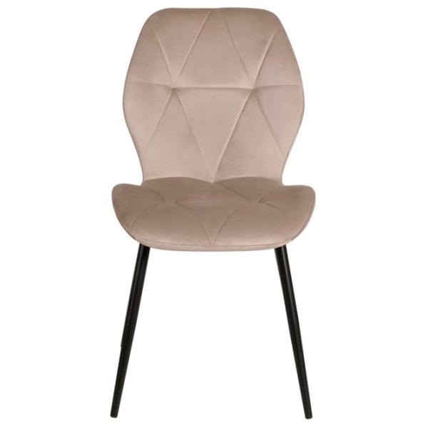 Scaun de bucătărie Fabrik Home Ken Velvet/ Beige Black photo 1
