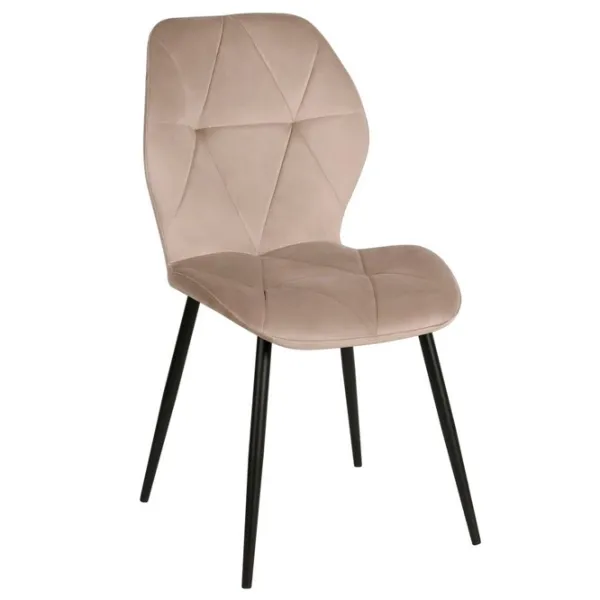 Scaun de bucătărie Fabrik Home Ken Velvet/ Beige Black photo 3
