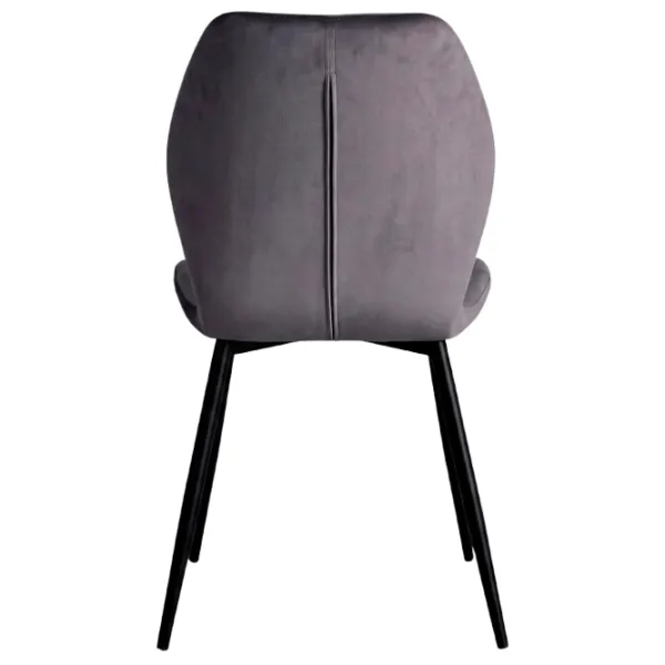 Кухонный стул Fabrik Home Ken Вельвет/ Тёмно-серый Черный photo 5