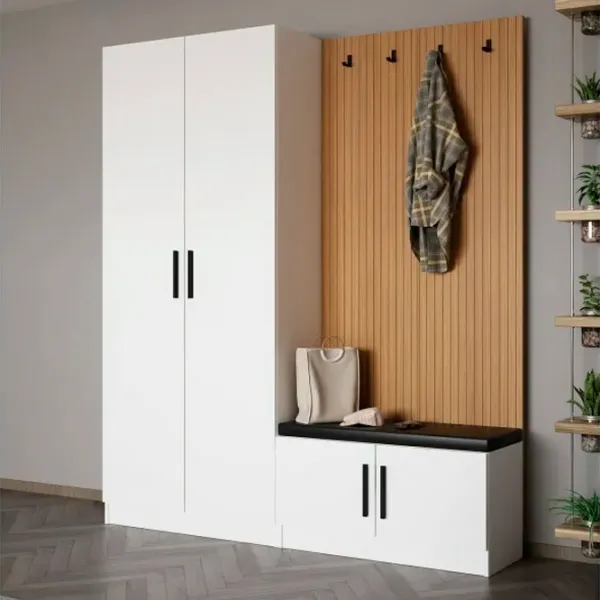Шкаф для прихожей Trendy Noe ДСП меламин / White photo 5