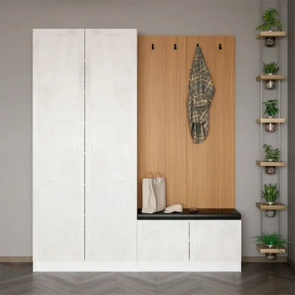 Dulap pentru antreu Trendy Noe PAL melaminat / White photo 2