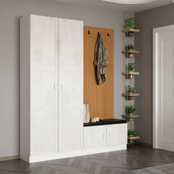 Dulap pentru antreu Trendy Noe PAL melaminat / White photo 3