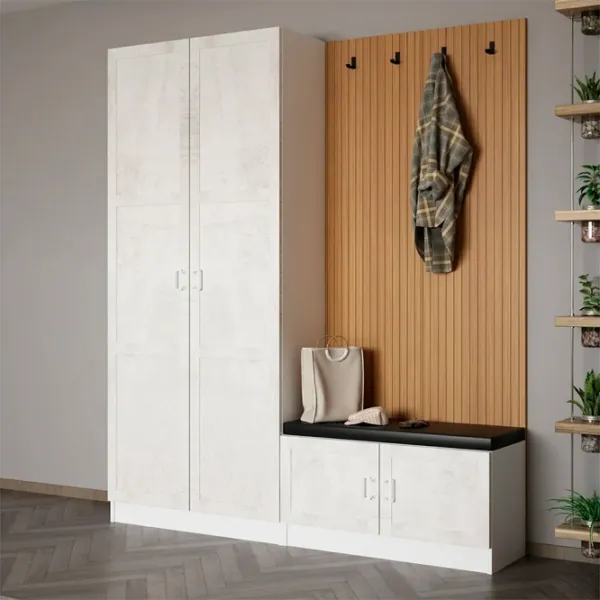Dulap pentru antreu Trendy Noe PAL melaminat / White photo 4