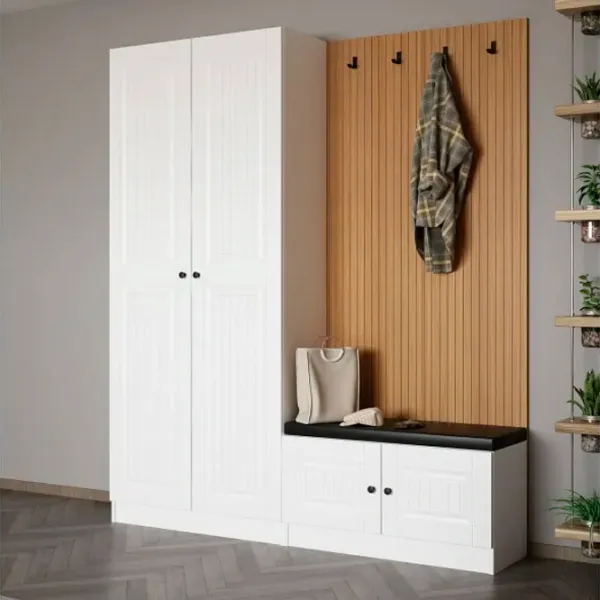 Dulap pentru antreu Trendy Noe PAL melaminat / White photo 3