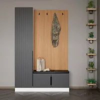 Dulap pentru antreu Trendy Noe PAL melaminat / Antracit photo 5