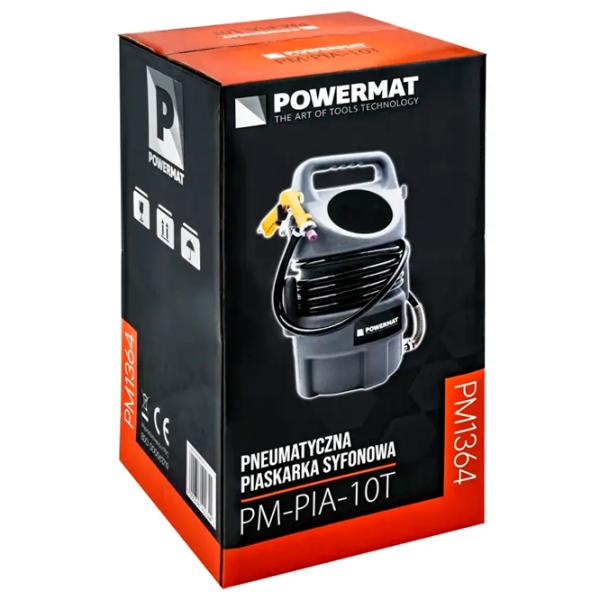 Пескоструйный аппарат сифонный Powermat PM-PIA-10T 8.2 бар / Черный photo 2