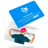 Instalare aparat de aer condiționat cu materiale < 13 000 BTU 