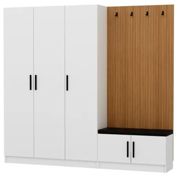 Dulap pentru antreu Trendy Noe PAL melaminat / White photo 2