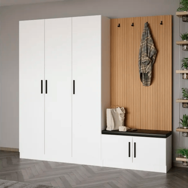Dulap pentru antreu Trendy Noe PAL melaminat / White photo 6