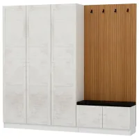 Dulap pentru antreu Trendy Noe PAL melaminat / White photo 3