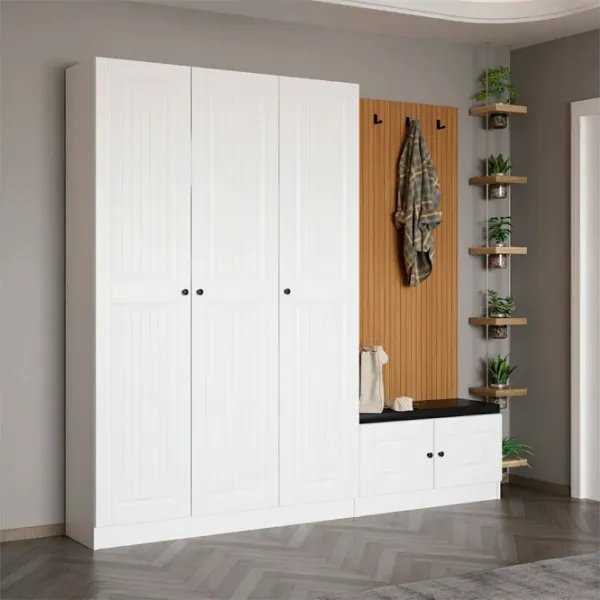 Dulap pentru antreu Trendy Noe PAL melaminat / White photo 5