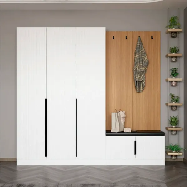 Dulap pentru antreu Trendy Noe PAL melaminat / White photo 2
