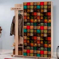 Dulap pentru antreu Trendy Garmanto PAL melaminat / Nuc photo 3
