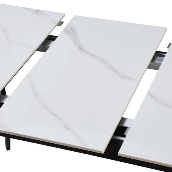Masă de bucătărie extensibilă Fabrik Home MILS Ceramică/ White photo 5