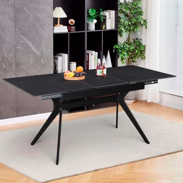 Masă de bucătărie extensibilă Fabrik Home MILS Ceramică/ Black photo 3