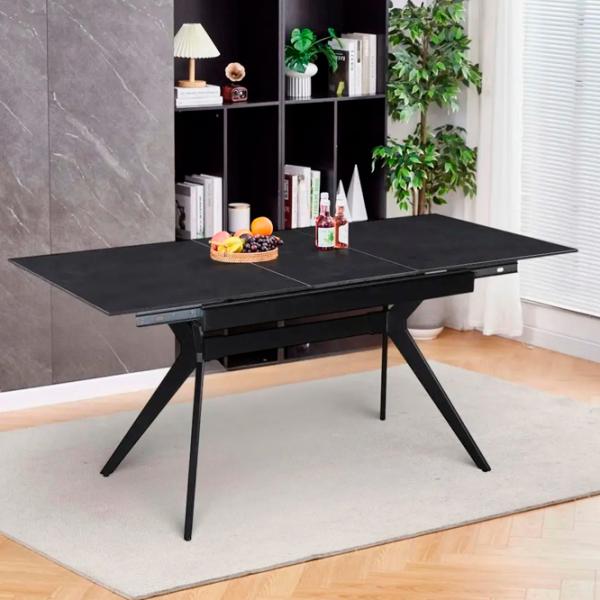 Masă de bucătărie extensibilă Fabrik Home MILS Ceramică/ Black photo 3