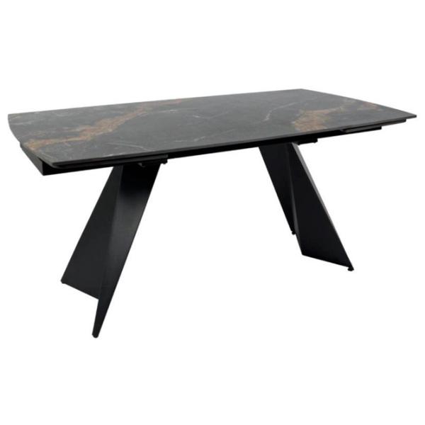 Masă de bucătărie extensibilă Fabrik Home Eclipse Ceramică/ Golden Black photo 1