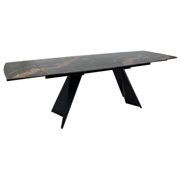 Masă de bucătărie extensibilă Fabrik Home Eclipse Ceramică/ Golden Black photo 3