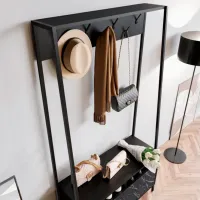 Dulap pentru antreu Trendy Devin PAL melaminat / Black Marble photo 5