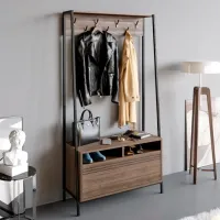 Dulap pentru antreu Trendy Devin PAL melaminat / Nuc photo 2