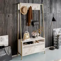 Dulap pentru antreu Trendy Devin PAL melaminat / White photo 2