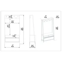 Dulap pentru antreu Trendy Devin PAL melaminat / White photo 5