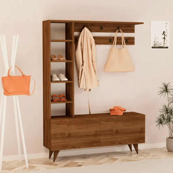 Dulap pentru antreu Trendy Hale PAL melaminat / Nuc photo 2