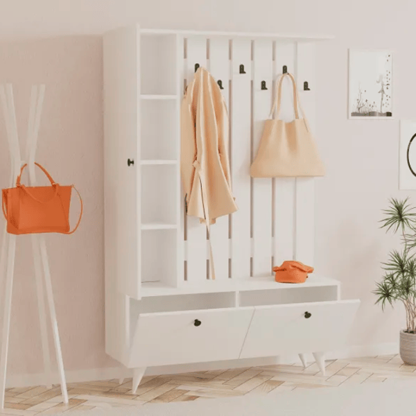 Dulap pentru antreu Trendy Lala PAL melaminat / White photo 2