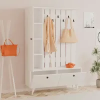 Шкаф для прихожей Trendy Lala ДСП меламин / White photo 2