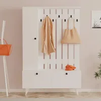 Шкаф для прихожей Trendy Lala ДСП меламин / White photo 4