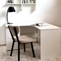 Masă de birou Fabrik Home Матео PAL/ White photo 2
