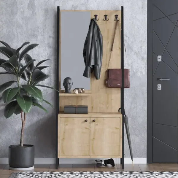 Шкаф для прихожей Trendy Lumi ДСП меламин / Oak photo 2