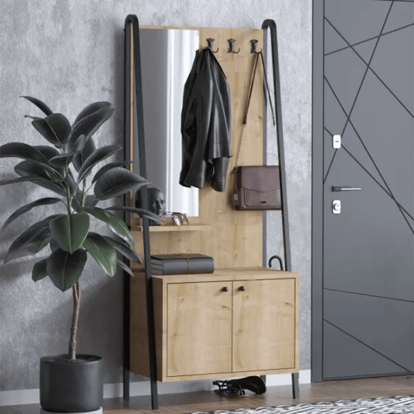 Шкаф для прихожей Trendy Lumi ДСП меламин / Oak photo 3
