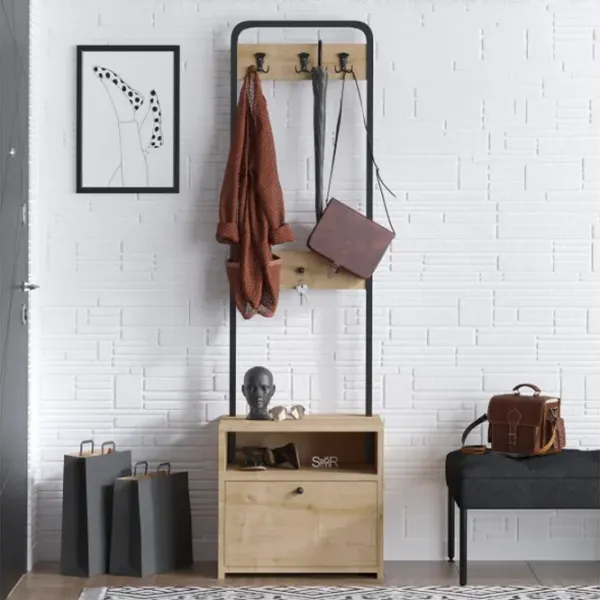Dulap pentru antreu Trendy Quinn PAL melaminat / Oak photo 3