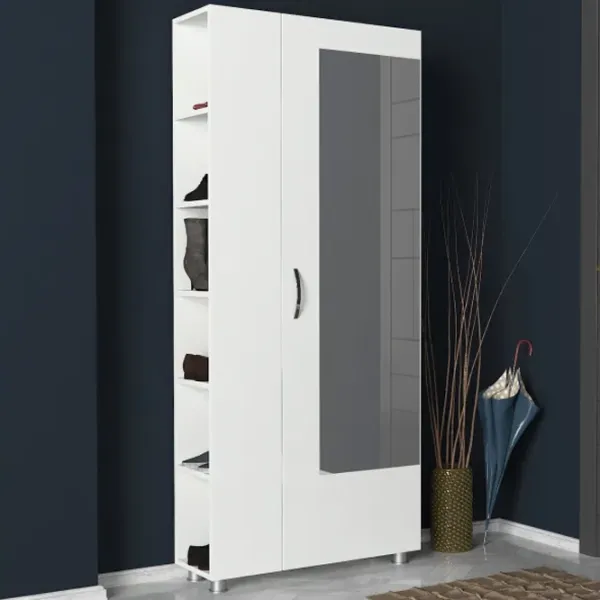 Dulap pentru antreu Trendy Meyra PAL melaminat / White photo 3