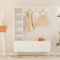 Шкаф для прихожей Trendy Bahar ДСП меламин / White photo 3