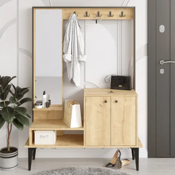 Dulap pentru antreu Trendy Sala Stand Andy PAL melaminat / Oak photo 2