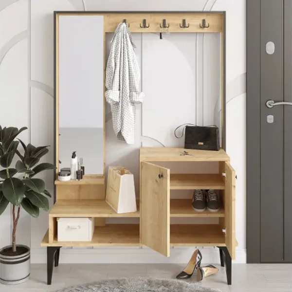 Dulap pentru antreu Trendy Sala Stand Andy PAL melaminat / Oak photo 3