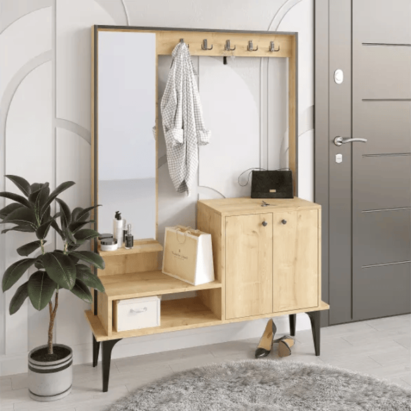 Dulap pentru antreu Trendy Sala Stand Andy PAL melaminat / Oak photo 4