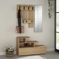 Dulap pentru antreu Trendy Sala Stand Vesty PAL melaminat / Oak photo 2