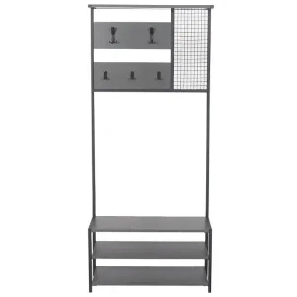 Dulap pentru antreu Trendy Sala Stand Nomad Portmanto PAL melaminat / Antracit photo 1