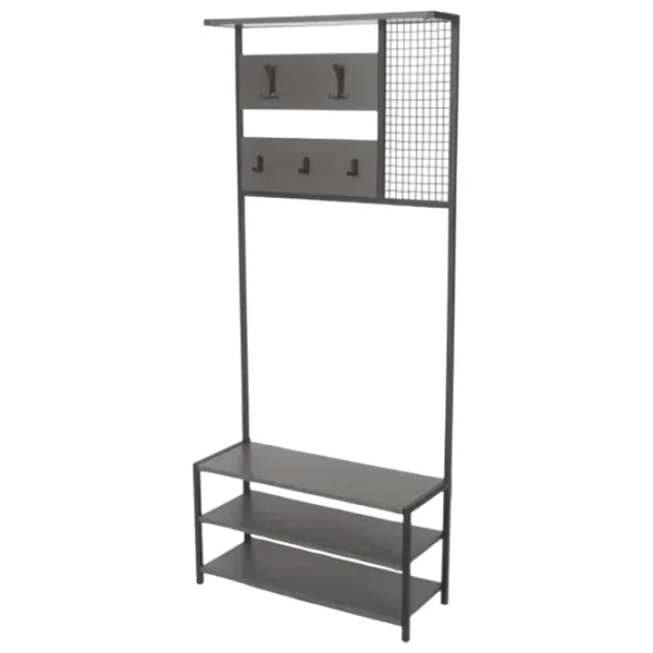Dulap pentru antreu Trendy Sala Stand Nomad Portmanto PAL melaminat / Antracit photo 3
