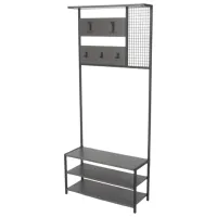 Dulap pentru antreu Trendy Sala Stand Nomad Portmanto PAL melaminat / Antracit photo 3