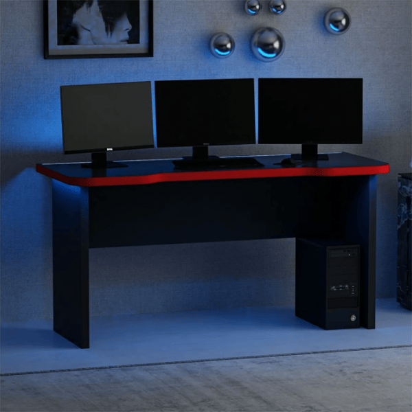 Компьютерный стол Trendy Phoenix 1 ДСП / Чёрный Красный photo 4