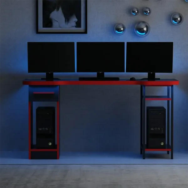 Компьютерный стол Trendy Phoenix 6 ДСП / Чёрный Красный photo 3